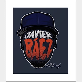 Javier Baez Detroit Player Silhouette Posters and Art